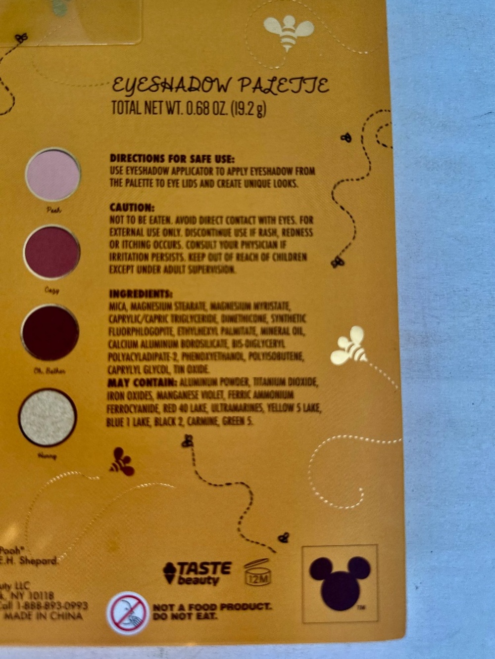 Disney Winnie the Pooh Eyeshadow Palette w/ Mirror Cute Collector Makeup Palette - Picture 9 of 10